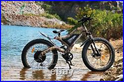 Ebike 26 1500W Electric Bike Mountain Bicycle 48V/15Ah Battery Fat Tire E-bike