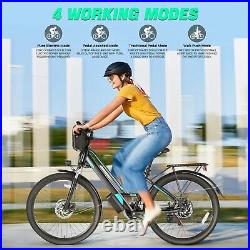 Ebike 26'' 500W 48V Electric Bike Mountain Bicycle for Adults 7-Speed 21-Speed