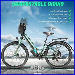 Ebike 26'' 500W 48V Electric Bike Mountain Bicycle for Adults 7-Speed 21-Speed