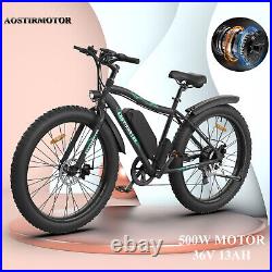 Ebike 26 500W Electric Bike Mountain Bicycle 36V/13A Battery FatTire for Adults