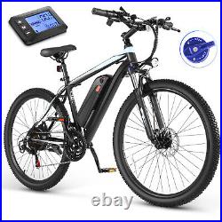 Ebike 26 500W Electric Bike Mountain Bicycle 48V/374.4WH Battery 21 Speed Ebike