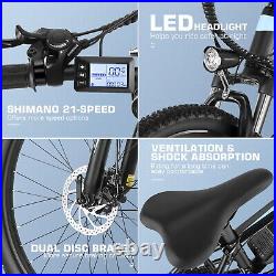 Ebike 26 500W Electric Bike Mountain Bicycle 48V/374.4WH Battery 21 Speed Ebike