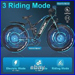 Ebike 26 750W 48V 16.5Ah Electric Bike Bicycle Fat Tire E-Bike 32mph City Bike