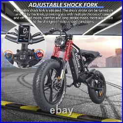 Ebike 261200W Electric Bike Mountain Bicycle 48V/17.5Ah Battery Fat Tire E-bike