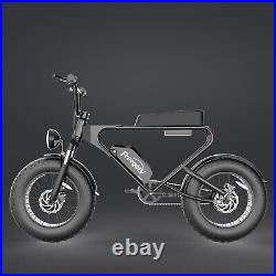 Ebike Electric Mountain Bike Fat Tire Bicycle 34MPH/40 Mile Range 48V/20Ah 1200W