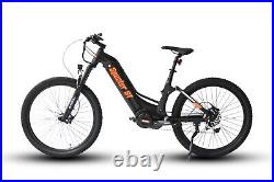 Electric Bicycle 48V 1000W Step-Through E-Bike Bafang Mid-Motor Ebike 27.5 Tire