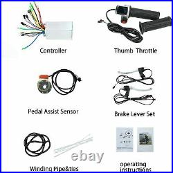 Electric Bicycle Conversion Kit Fat Tire 36V 500W Front Hub Motor Wheel EBIKE