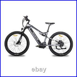 Electric Bicycle Ebike 27.5inch e-Mountain Bike 500W 48V City EMTB 27 Speed Gray