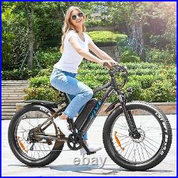 Electric Bike 1000W 26 and 20 Fat Tire Electric Bikes 6-Speed 48V10AH Battery