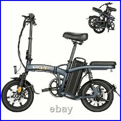 Electric Bike 14'' Folding Commuter Bicycle/UP to 70 Miles City E-BikeYoung? Top