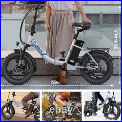 Electric Bike 16 Fat Tire Foldable Ebike, 48V Battery, 350W Commuter Bicycle