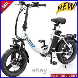 Electric Bike 16 x 3.0 Fat Tire Foldable Electric Bicycle for Adults 350W Ebike