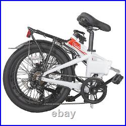 Electric Bike 20 Aluminum Folding Ebike 250W Motor 20Mph Shimano 7-Speed Hiland