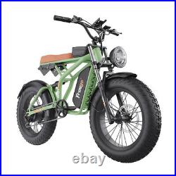Electric Bike 20 Fat Tire Ebike Bicycle 1400W 48V 22.5Ah 34mph Freegoev F1 Pro