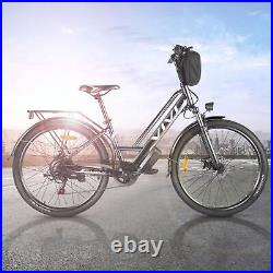 Electric Bike 26'' City Beach Commuter Bicycle 350W 36V Cruiser E-bike 7 Speed