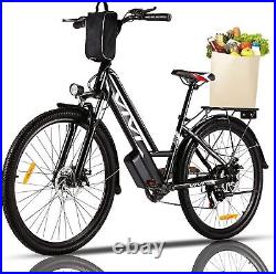 Electric Bike 26'' City Beach Commuter Bicycle 350W Cruiser Ebike with 36V NEW