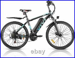Electric Bike 26 Mountain Bicycle 350W Adults Ebike 21-Speed Removable Battery