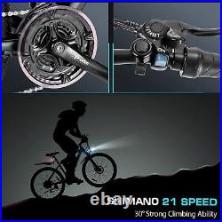 Electric Bike 27.5 E-Mountain Bicycle Adults 500W eBike with48V 10.4Ah Upgrade A+