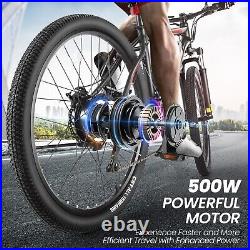 Electric Bike 27.5Inch Ebike 500W Mountain Bicycle 48V/10Ah Removabl Battery U. S