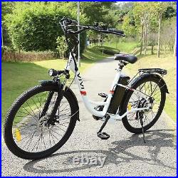 Electric Bike 500W Motor 26''City Cruiser Ebike High Strength 48V 7.5Ah Battery