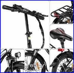 Electric Bike Adult Electric Bicycle 350W Motor 7-Speed Drivetrain 20 Ebike New