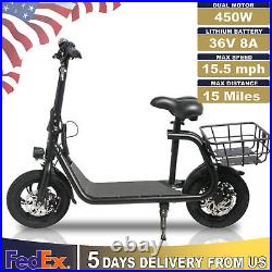 Electric Bike Adults 500W Motor Ebike 36V Removable Larger Battery LCD Display