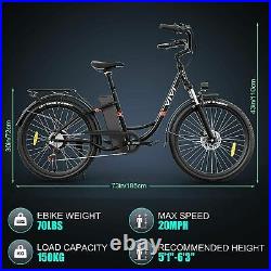 Electric Bike Commuting Bicycle-36V LI-Battery 26 City Ebike 350W 3 Modes. VIVI