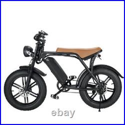 Electric Bike Fat Tire Bicycle 48V 15Ah 750W 30mph Shimano Ebike Commuter Bike