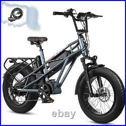 Electric Bike Peak 1200W 48V/30Ah Dual battery 4.0 Fat Tire 31MPH Adult Ebike US