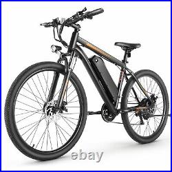 Electric Bike for Adults 26'' Mountain Bicycle 21 Speed City Commuter Ebike NEW#