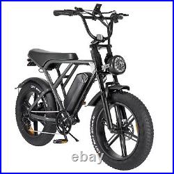 Electric Bike for Adults 750W 20X4.0 Fat Tire Off-Road E bike Run Up to 30MPH