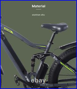 Electric Bike for Adults Fat Tire Bicycle Mountain 7-Speed Gear Ebike 750W XF900