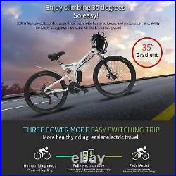 Electric Folding Bike 26 Mountain Bicycle Ebike 48V 1000W Cycling EBike 21Speed