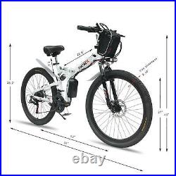 Electric Folding Bike 26 Mountain Bicycle Ebike 48V 1000W Cycling EBike 21Speed