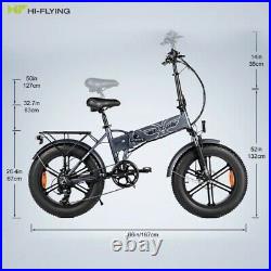 Electric Folding E-Bike Pro 48V-750W, Fat tyre 20 Inch 12.8Ah, Speed 30mph