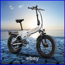 Electric Folding Mountain Bicycle ebike 750W Peak Motor 20''4.0'' Fat Tire Hot