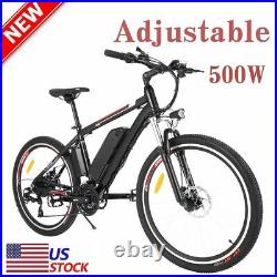 Electric Mountain Bike 250With350With500W E-bike 16''/26'' Bicycle USA
