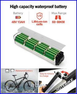 Electric Mountain Bike Ebike 48V 750W 26'' Electric Bicycle Removable Battery