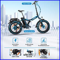Fat Tire Ebike 26/20 Electric Bike Mountain Snow Beach City Bicycle 48V E-bike
