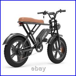 Fat Tire Ebike, Electric Bicycle Off Road E-Bike Retro Electric Mountain Bike
