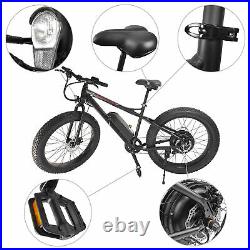 Fat Tire Electric Bike Powerful Removable Lithium Battery Ebike 500W 48V/10AH