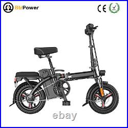 Folding Ebike 14 400W Motor Adults City Electric Bike 48V 15AH Safe Battery