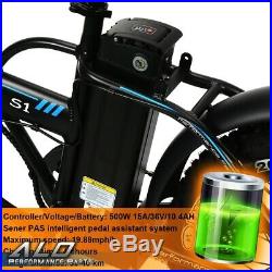 Folding Electric Bicycle Beach Snow City eBike 7 Spe 20500W 36V 13Ah Fat Tire