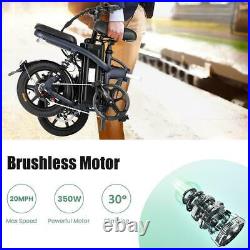 Folding Electric Bike 12/14/16/20'' Mountain/City Manned Bicycle Commute Ebike