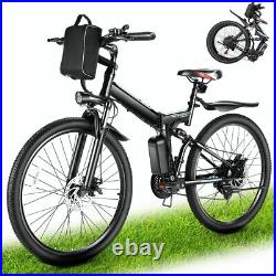 Folding Electric Bike, 26 Mountain Bicycle 500With48V Lithium Battery Ebike 20mph
