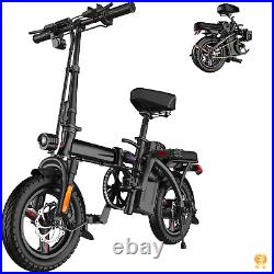 Folding Electric Bike 30 Mph 400/750W Removable Battery 7-Speed 20 eBike