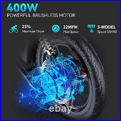 Folding Electric Bike 30 Mph 400/750W Removable Battery 7-Speed 20 eBike
