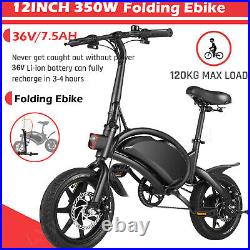 Folding Mini Electric Bike 12 Portable Electric Bicycle 350W Adult eBike withAPP