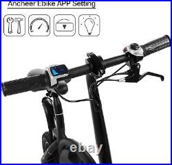 Folding Mini Electric Bike 12 Portable Electric Bicycle 500W Adults eBike+APP`