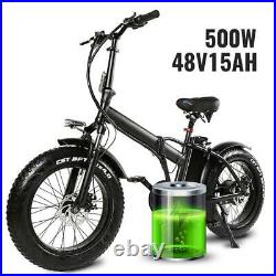 Folding ebike, electric bike electric bicycle 48V 500W disk brakes fat Wheel